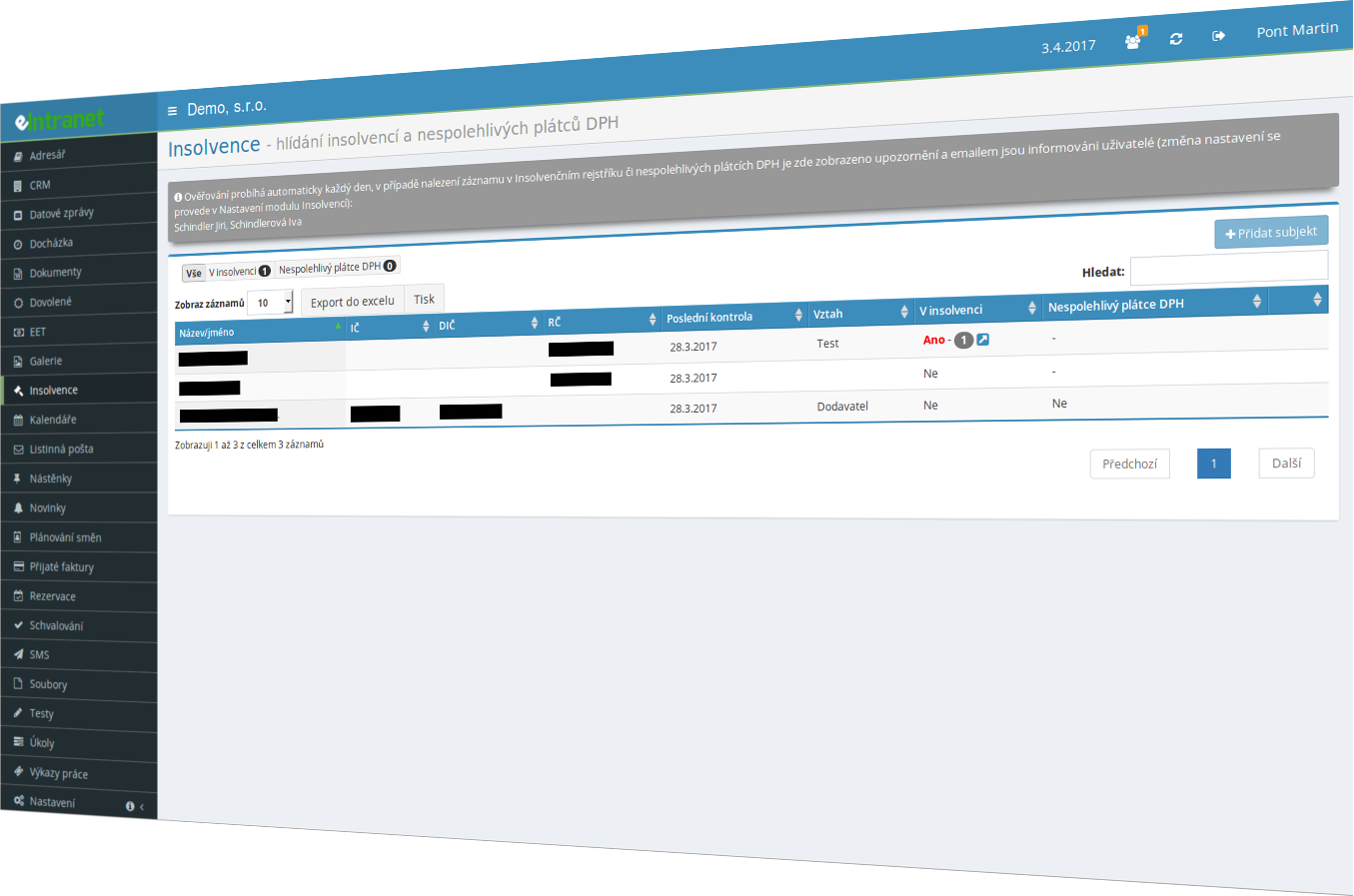 What you can use the insolvency module for