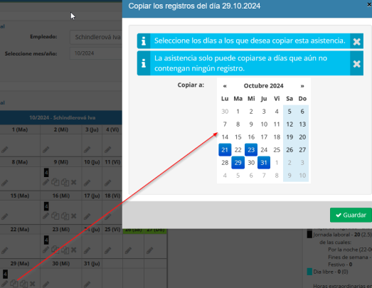 Novedad en el módulo de asistencia: un método más fácil para copiar la asistencia