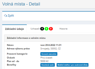 Nový modul Volná místa a portál volných pracovních míst www.eijobs.net