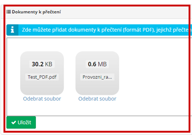 Novinka v modulu školení zaměstnanců