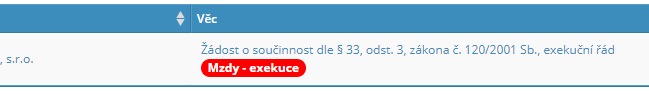 Novinka v modulu datové zprávy