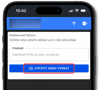 Novinka v mobilní aplikaci – nahrávání dokladů do modulů Faktury přijaté a Pokladna (včetně načtení potřebných údajů pomocí A